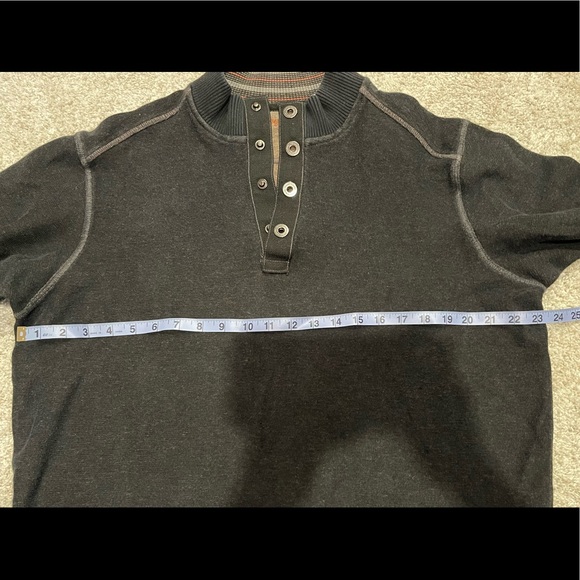 Tommy Bahama Grey Knit Top Size Large - Picture 7 of 9